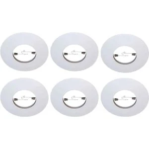 Paquete de 6 anillos de metal abierto para luz empotrada_1