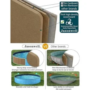 Jasonwell Piscina plegable para el baño de mascotas de