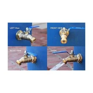 RAINPAL RBS024 Espita de barril de lluvia de latón LF