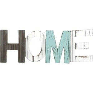 MyGift letrero decorativo rústico de madera HOME