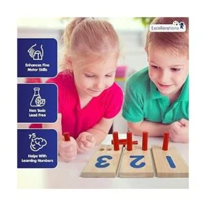 Tableros numéricos de madera Excellerations de 2.5 x 5_4