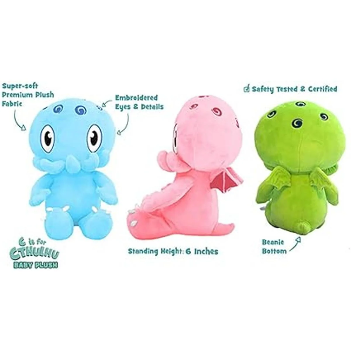 C is for Cthulhu Baby Plush Blue 6_2