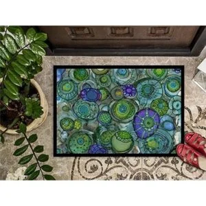 Carolines Treasures 8962JMAT Tapete abstracto en azul y_3