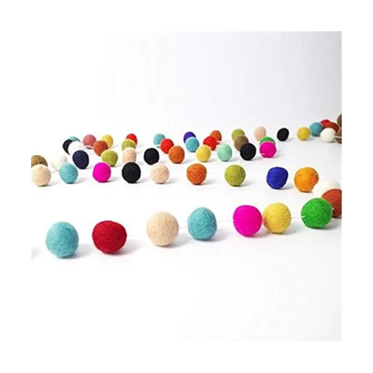 Kojoon 50 bolas de fieltro de lana de 0.787 in colores