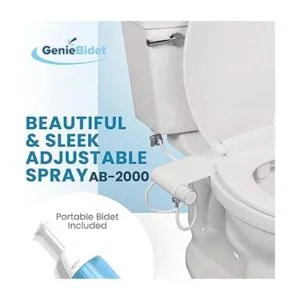 GenieBidet Bidé blanco para instalar en el sanitario_2