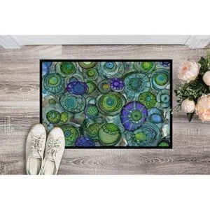 Carolines Treasures 8962JMAT Tapete abstracto en azul y_2