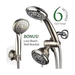 AquaSpa Cabezal de ducha de alta presión 6 en 1 cabezal