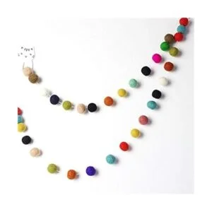 Kojoon 50 bolas de fieltro de lana de 0.787 in colores