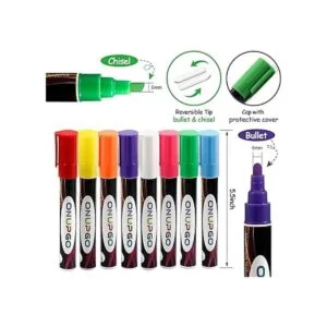 ONUPGO Marcadores de tiza líquida paquete de 8 bolígrafos_4