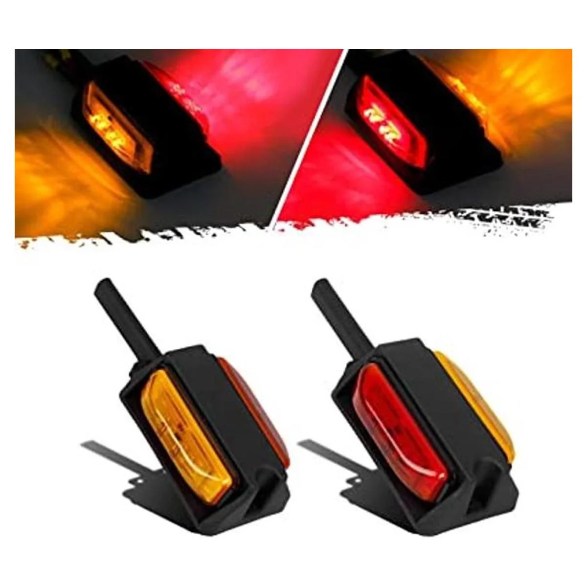 Partsam 2 luces LED de 4 pulgadas para remolque de 4_1