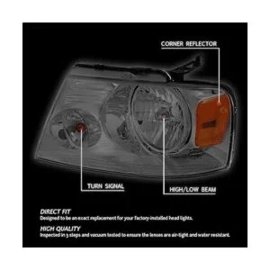DNA Motoring HLOHF1504SMAM Lente ahumada de repuesto para_2