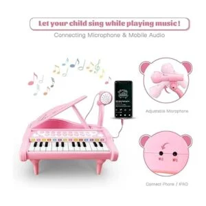 Love Mini Pianoteclado de juguete para niños de 3 a 5_3