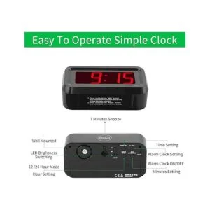 Reloj despertador reloj de pared reloj funciona con_3