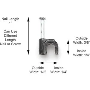 Clips de cable coaxial individuales Cat6 clip de cable_4