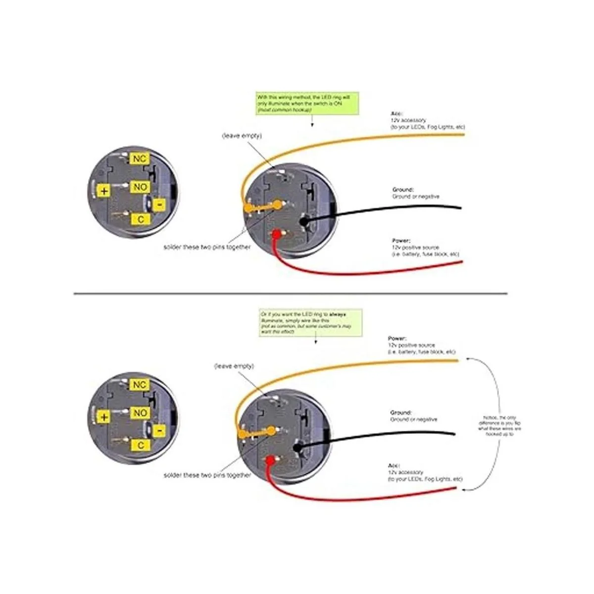 Botón interruptor momentáneo negro Ulincos U16F1 16mm_5