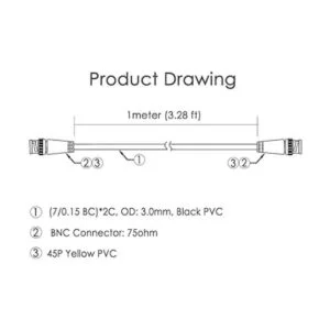 ANVISION Cable de puente macho BNC macho a BNC macho con_4
