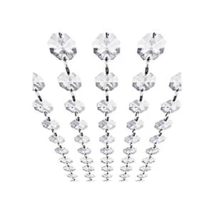 Hebras con gemas de vidrio acrílico transparentes KinHom