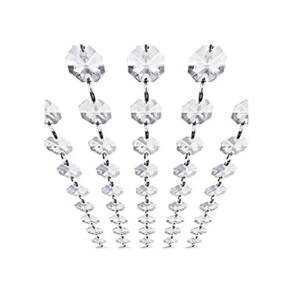 Hebras con gemas de vidrio acrílico transparentes KinHom
