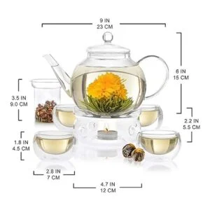 Regalos de té Set de té floral y juegos de té flotante_2