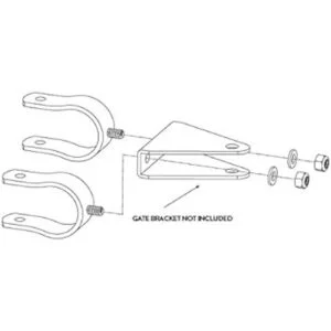 Ghost controles Tubo Puerta Bracket Kit Universal axtb_4