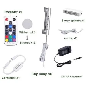 AIBOO Kit de luces LED para estante debajo del gabinete_2