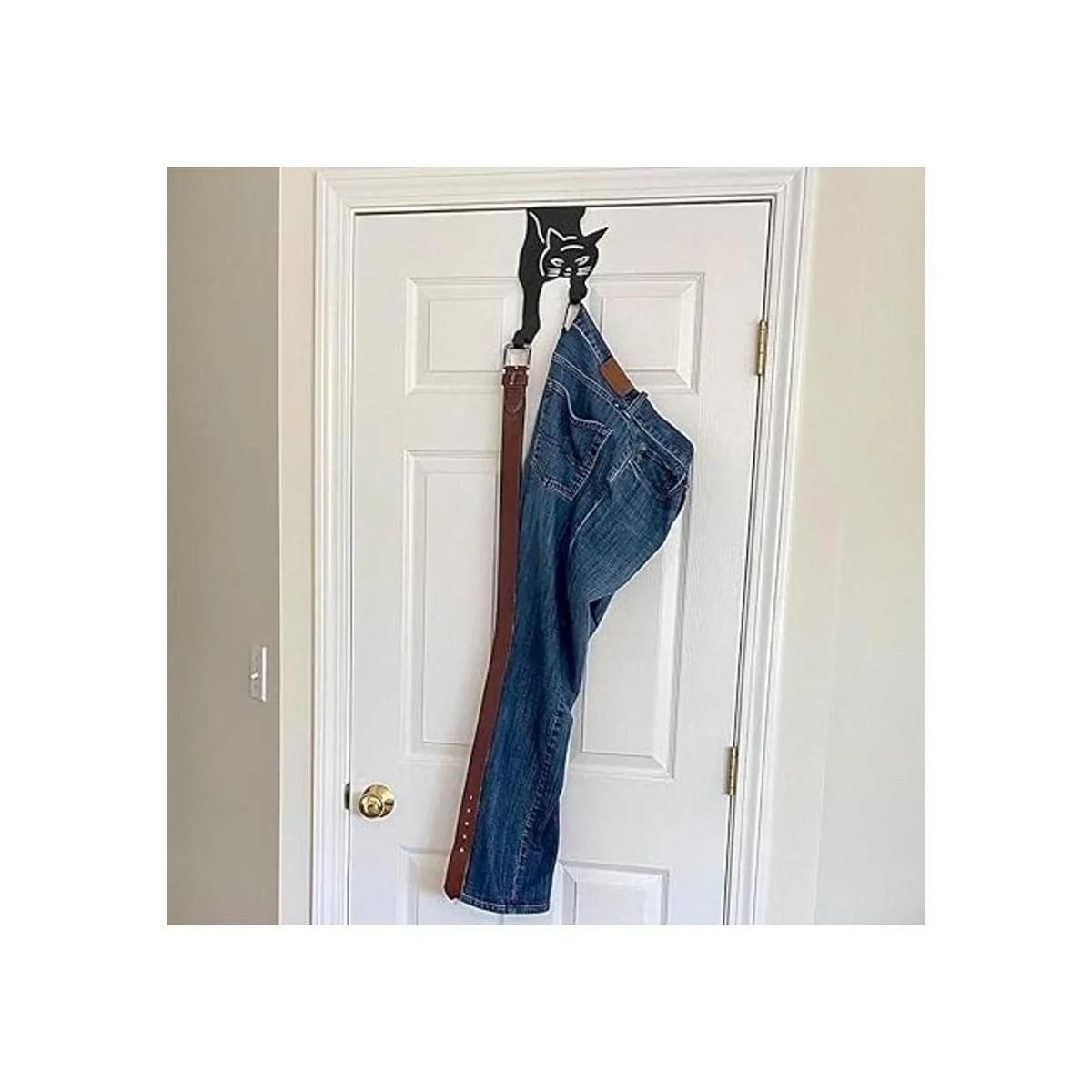 Gancho para colgar en la puerta forma de gato doble