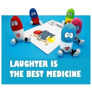 Just For Laughs Happy Pill Giggling Plush Paquete de 6_2