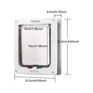 Depets Puerta grande para gatos tamaño exterior 9.9 x_3