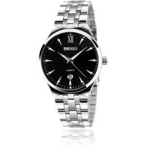 Reloj analógico de acero inoxidable para hombre reloj de