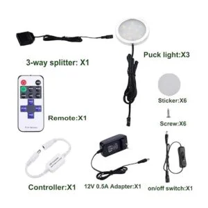 AIBOO Juego de 3 lámparas LED regulables para debajo del_2