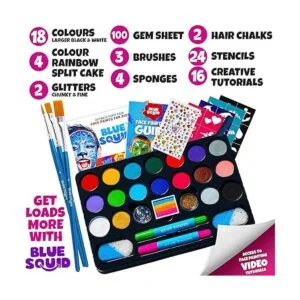 Blue Squid Kit de pintura facial para niños 22 colores_2