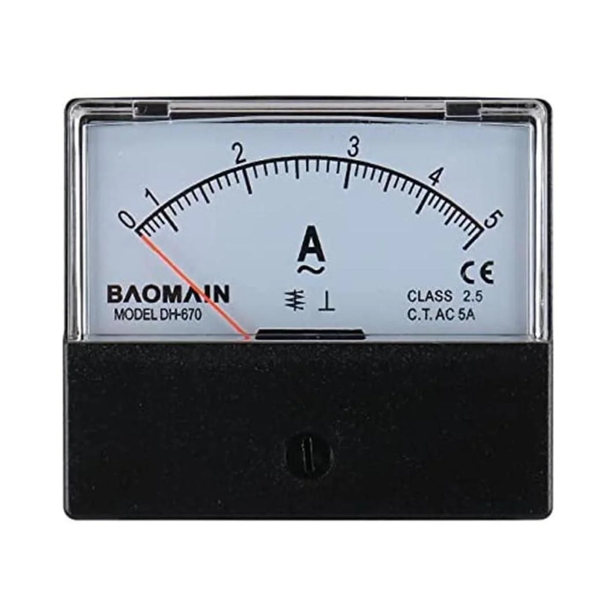 Baomain Ammeter DH670 AC 05A Panel de aguja de amperaje_1