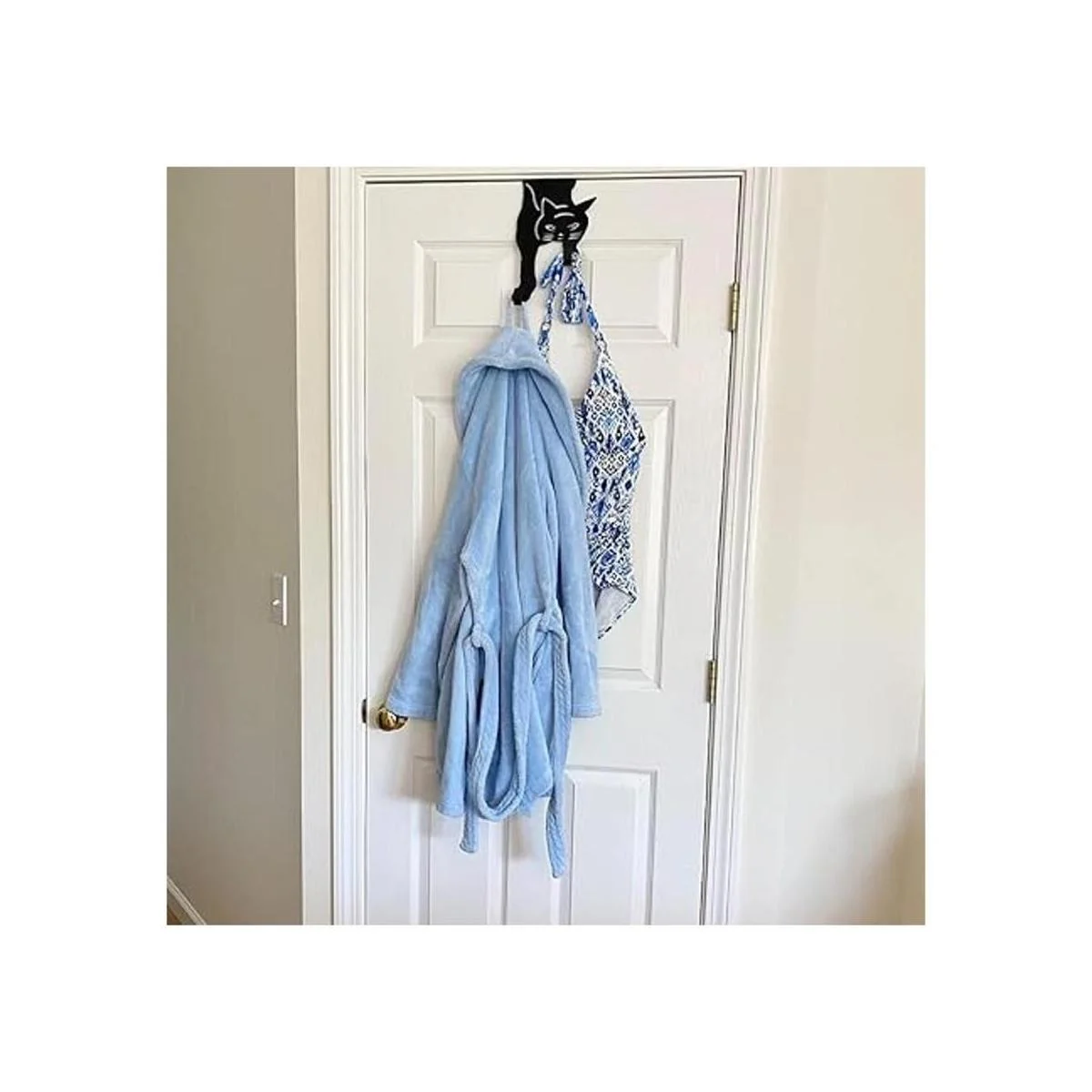 Gancho para colgar en la puerta forma de gato doble