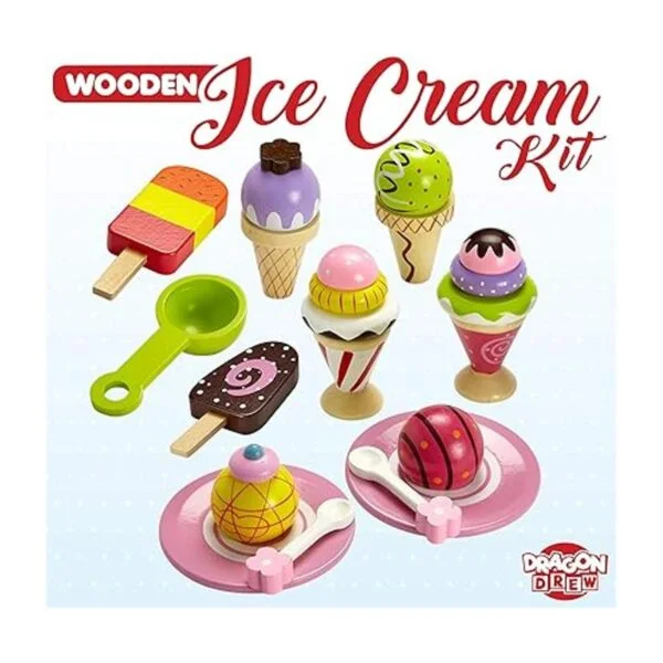 Playset de helado de fantasía hecho 100 de madera_5