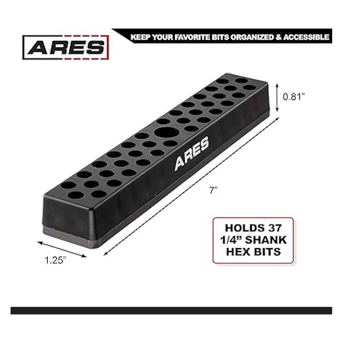 Ares 70080 Organizador Hex Bit de 37 ranuras con fuerte_2