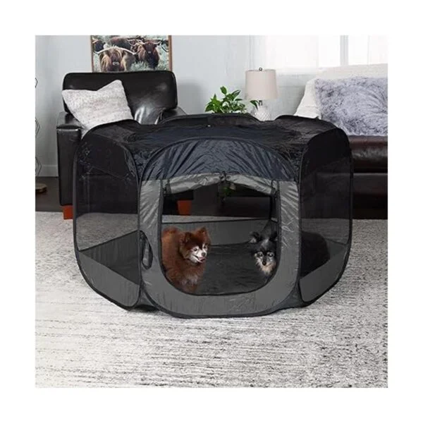 Furhaven IndoorOutdoor Pop Up Exercise Playpen Pet Tent_3