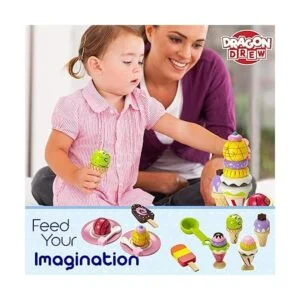 Playset de helado de fantasía hecho 100 de madera_3