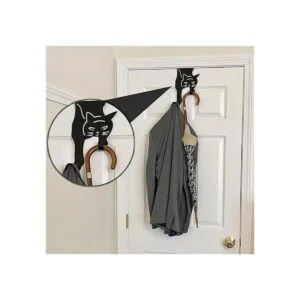 Gancho para colgar en la puerta forma de gato doble