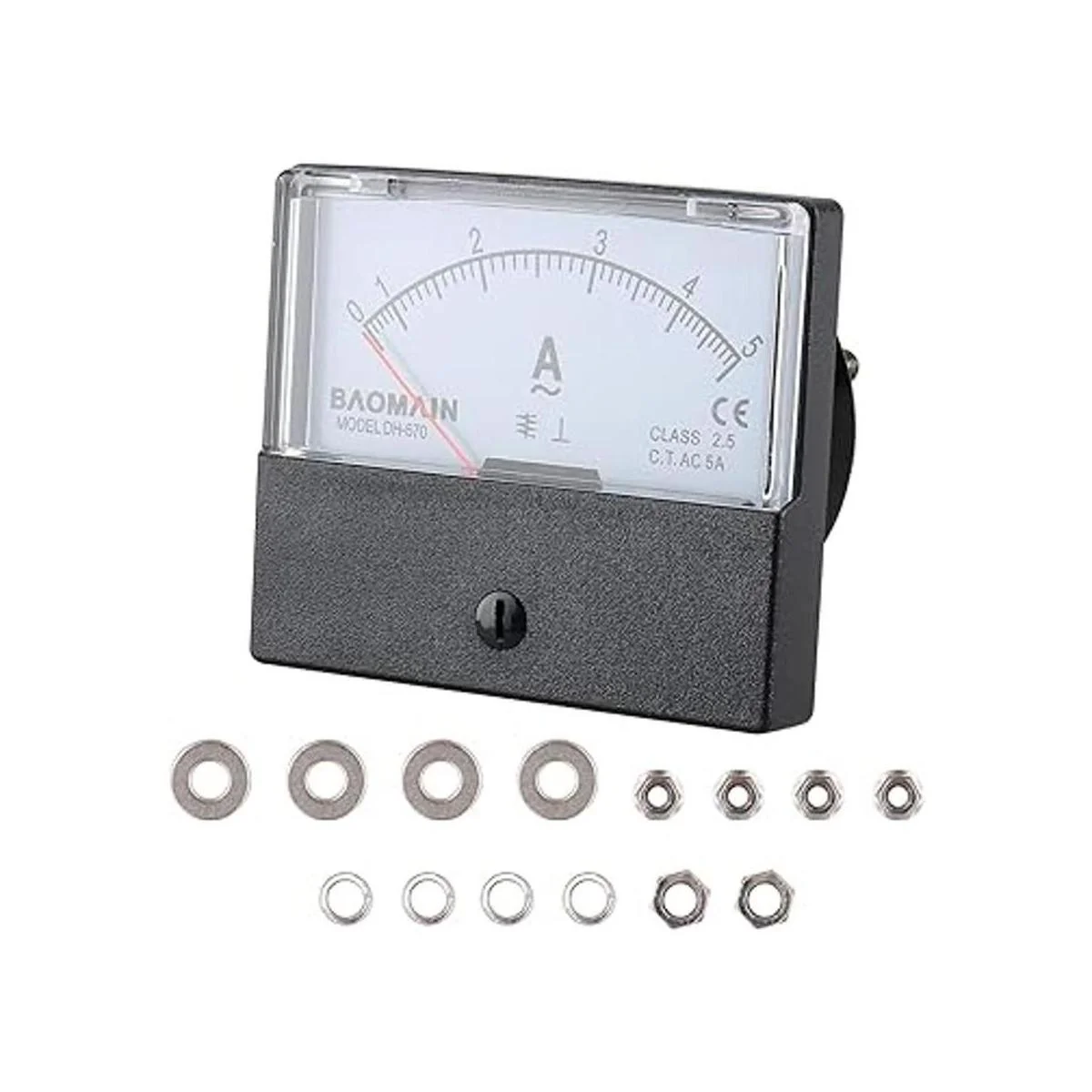 Baomain Ammeter DH670 AC 05A Panel de aguja de amperaje_2