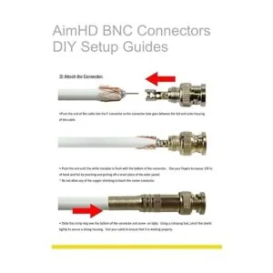 DIY aimhd 10 Pack Conectores BNC macho COAX Terminal_6