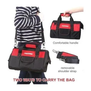 FASTPRO Bolsa de herramientas de almacenamiento abierta de