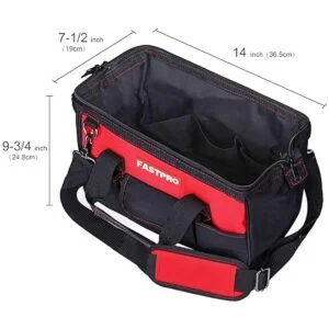 FASTPRO Bolsa de herramientas de almacenamiento abierta de