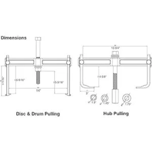 Astro Pneumatic Tool 78830 Kit de extractor de tambor y_4