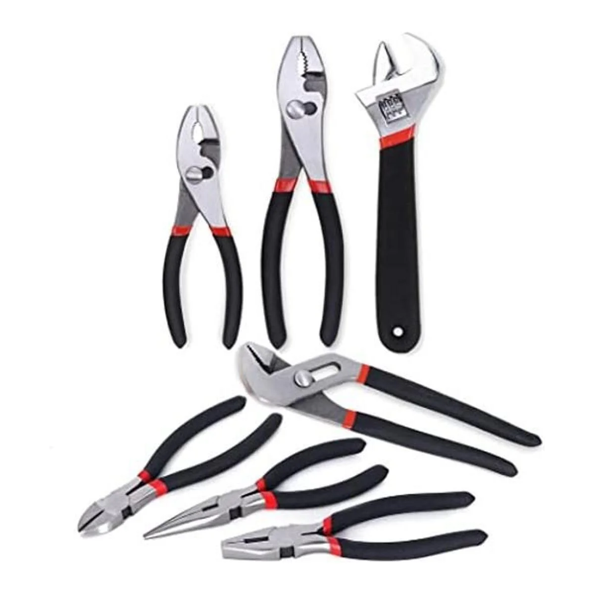 FASTPRO Juego de alicates y llaves de 7 piezas incluye