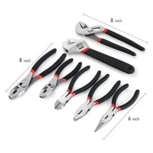 FASTPRO Juego de alicates y llaves de 7 piezas incluye