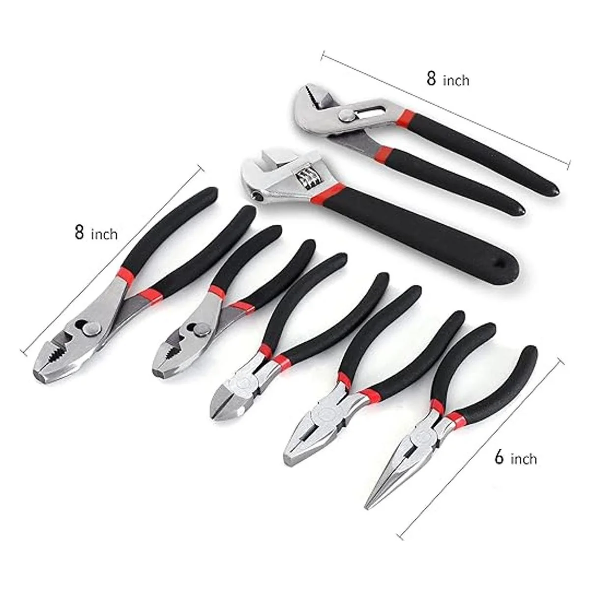 FASTPRO Juego de alicates y llaves de 7 piezas incluye