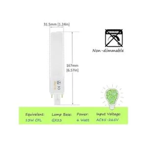 Bonlux G23 PL lámpara led 6.00watts 120.00 volts_3