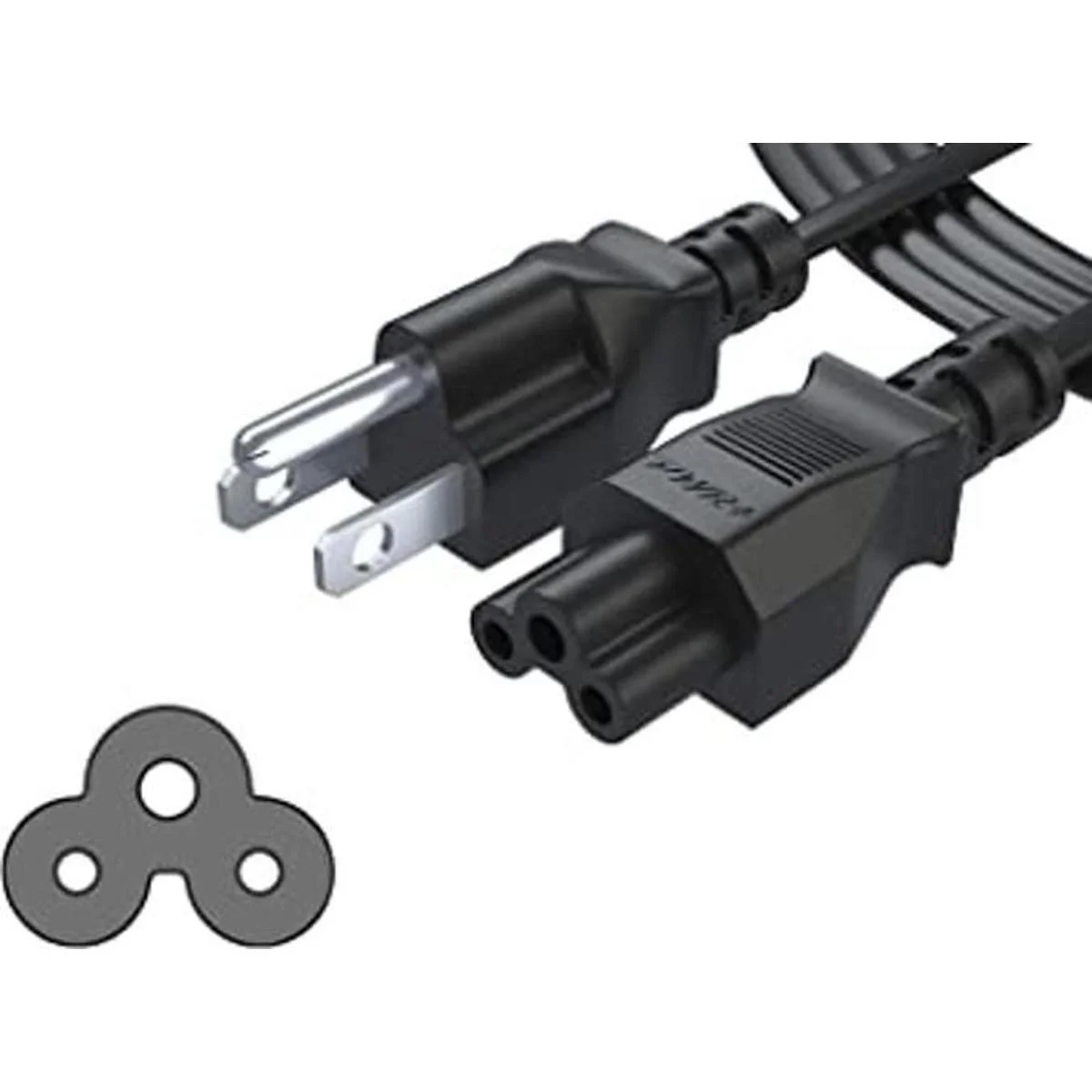 Cable de alimentación de CA de 3 clavijas de 6 pies para_1