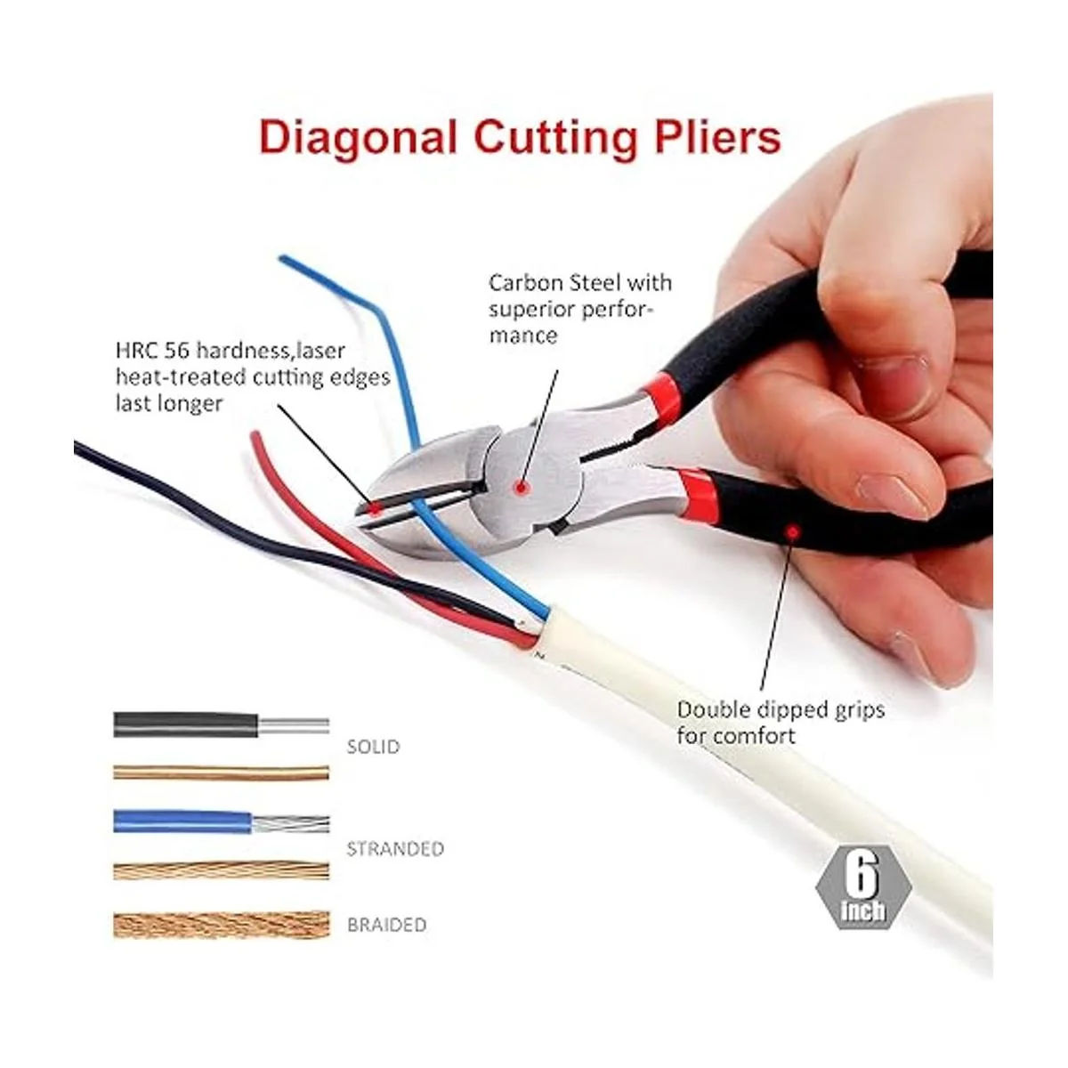 FASTPRO Juego de alicates y llaves de 7 piezas incluye