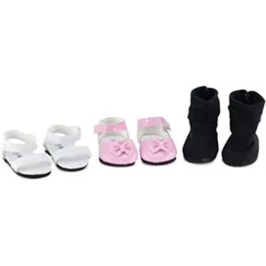 Emily Rose Ropa de muñeca de 18.0 in Calzado de muñeca_1